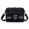Тактична сумка для патчів Cordura 600D — 5 кишень, месенджер чорн...