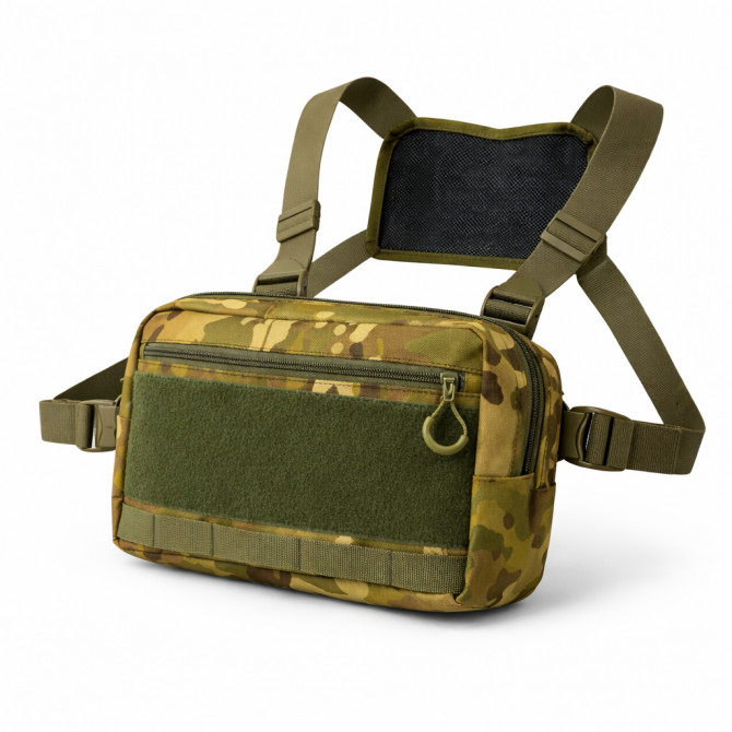 Тактична нагрудна сумка Multicam Cordura 1000D з MOLLE та патч-па... - изображение 1