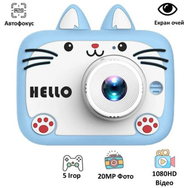 Дитячий цифровий фотоапарат X900 Cat - изображение 1