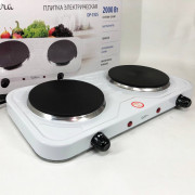 Плита електрична Suntera DP-1925 2000 Вт, електроплита двоконфорк...