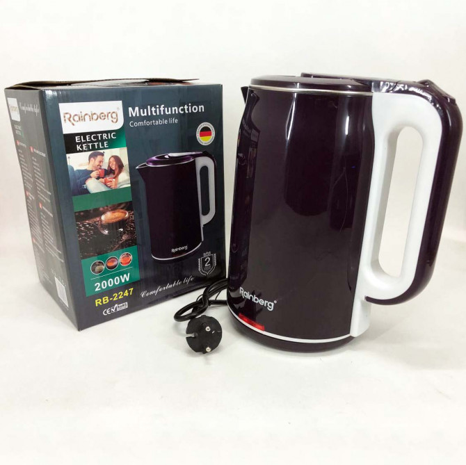 Чайник електричний Rainberg RB-2247 2000Вт 2л Purple - изображение 1