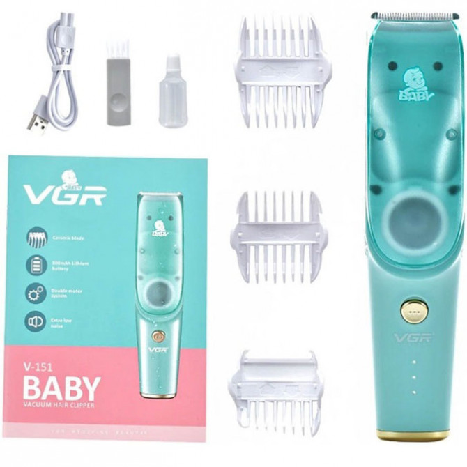 Машинка з витяжкою для стрижки дітей та немовлят VGR V-151 Baby з... - изображение 1