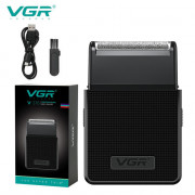 Електробритва VGR V-376 BLACK шейвер, Бюджетна машинка для стрижк...