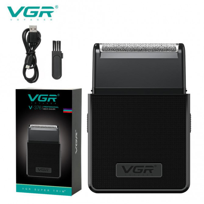Електробритва VGR V-376 BLACK шейвер, Бюджетна машинка для стрижк... - изображение 1