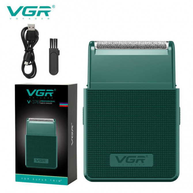 Електробритва VGR V-376 GREEN шейвер, Професійний шейвер-електроб... - изображение 1