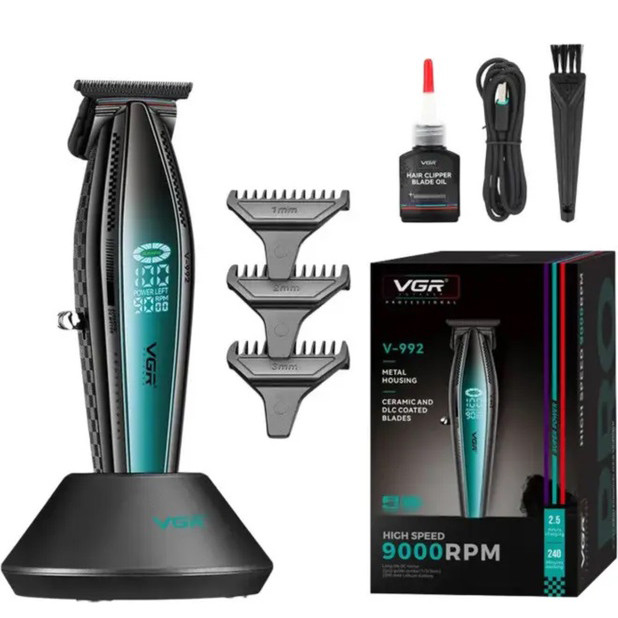 Машинка для стрижки волосся з потужним мотором XPRO VGR V-992 GRE... - изображение 1