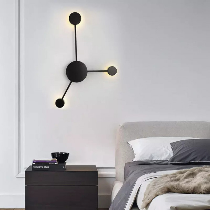 Бра LED 26229 Чорний 55х36х7 см. - изображение 1