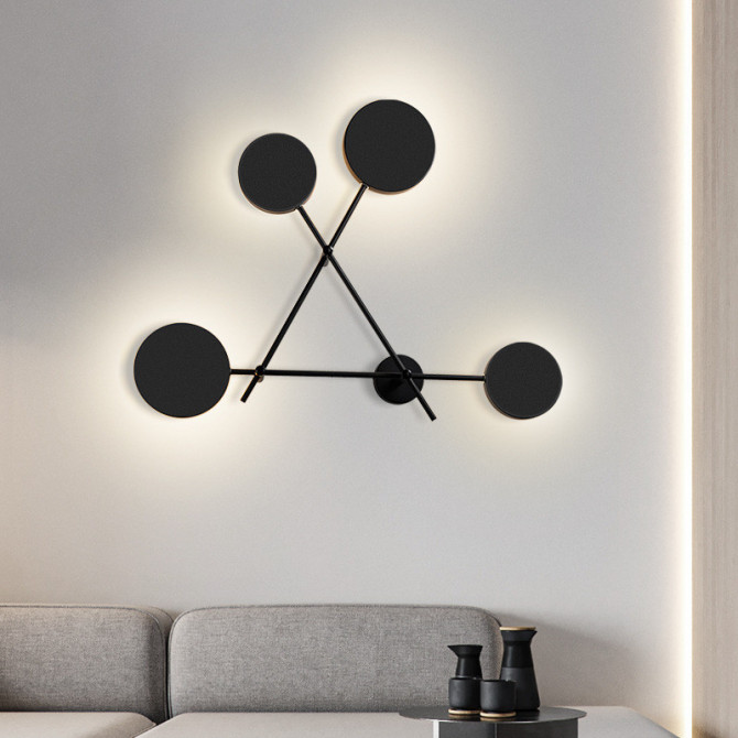 Бра LED 26366 Чорний 14х75х75 см. - изображение 1
