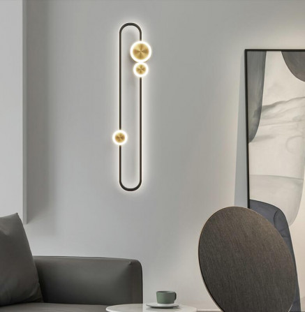 Бра LED 26584 Чорний 6х16х60 см. - изображение 1