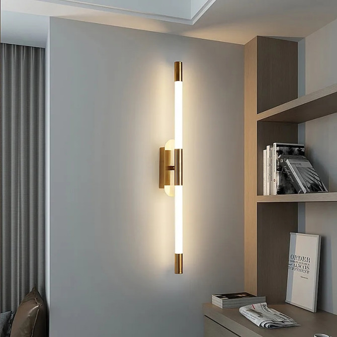 Бра LED 27036 Латунь 7х5х80 см. - изображение 1
