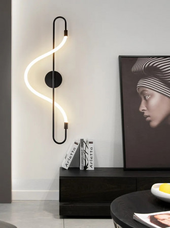 Бра LED 27039 Чорний 70х25х8 см. - изображение 1