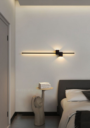 Бра LED 27375 Чорний 6х15х60 см. - изображение 1