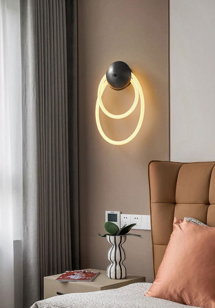 Бра LED 27390 Чорний 10х20х39 см. - изображение 1