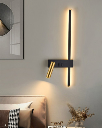 Бра LED 27568 Чорний 50х16х10 см. - изображение 1