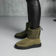Черевики дутики жіночі Fashion Molly 3878 36 розмір 23,5 см Оливк...
