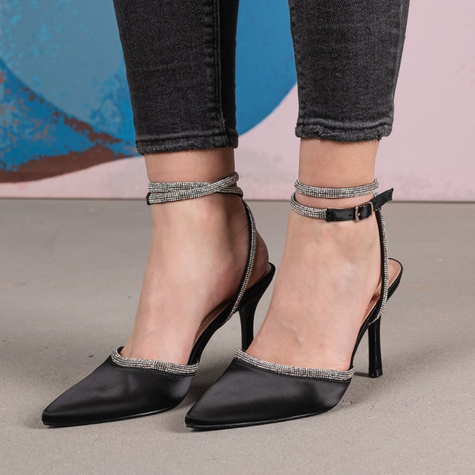 Жіночі босоніжки Fashion Catherin 3974 37 розмір 24 см Чорний - изображение 1