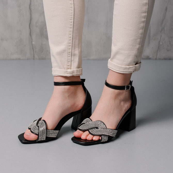 Жіночі босоніжки Fashion Mira 3985 36 розмір 23,5 см Чорний - изображение 1