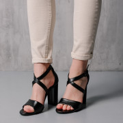 Жіночі босоніжки Fashion Raquel 3997 37 розмір 24 см Чорний