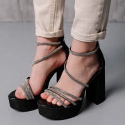 Жіночі босоніжки Fashion Roxana 90387 40 розмір 25,5 см Чорний (у...