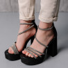 Жіночі босоніжки Fashion Roxana 90387 40 розмір 25,5 см Чорний (у...