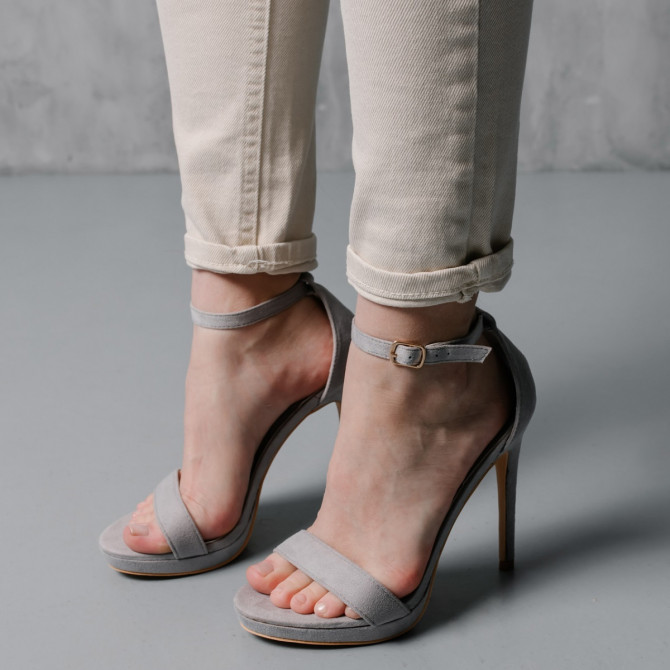 Жіночі босоніжки Fashion Worthy 3996 38 розмір 24,5 см Сірий - изображение 1