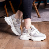Жіночі кросівки Fashion Dorky 1707 37 розмір 23,5 см Срібний