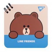 Блокнот YES Line Friends Brown 151749 80 аркушів