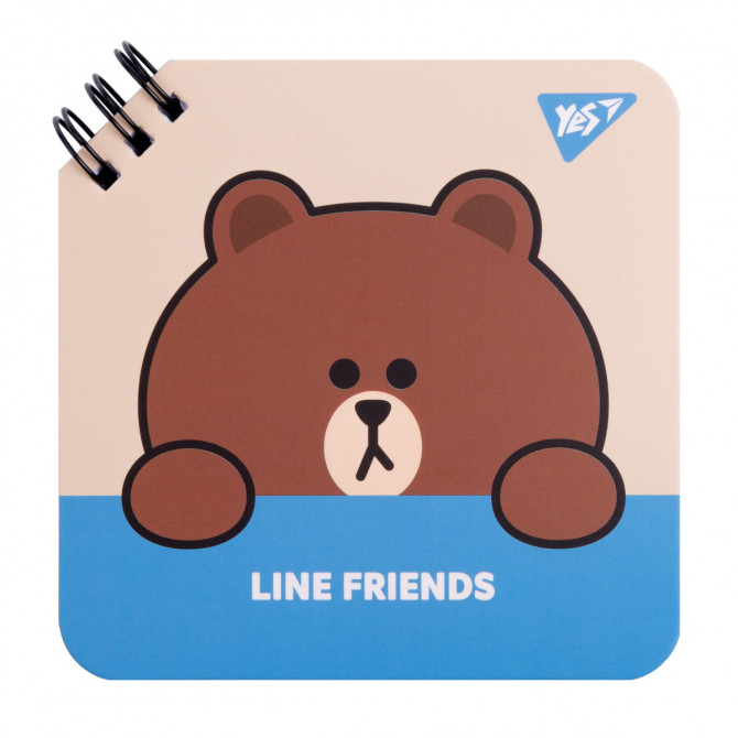 Блокнот YES Line Friends Brown 151749 80 аркушів - изображение 1