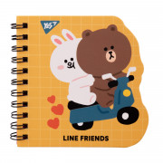 Блокнот YES Line Friends yellow 151812 30 аркушів