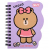 Блокнот В7 YES Line Friends Choco purple 152217 60 аркушів