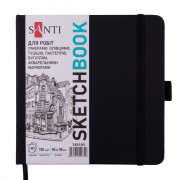 Блокнот для записів Santi Sketchbook 743193 80 аркушів чорний