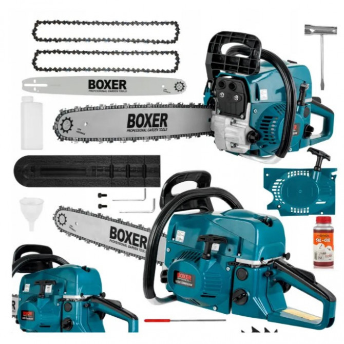 Бензопила для саду 5,9 кВт, 45 см Boxer BX-104 професійна - изображение 1