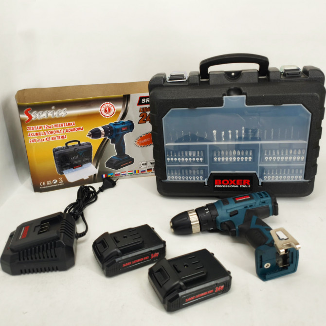 Портативний акумуляторний шуруповерт Boxer SR-004 24В - изображение 1