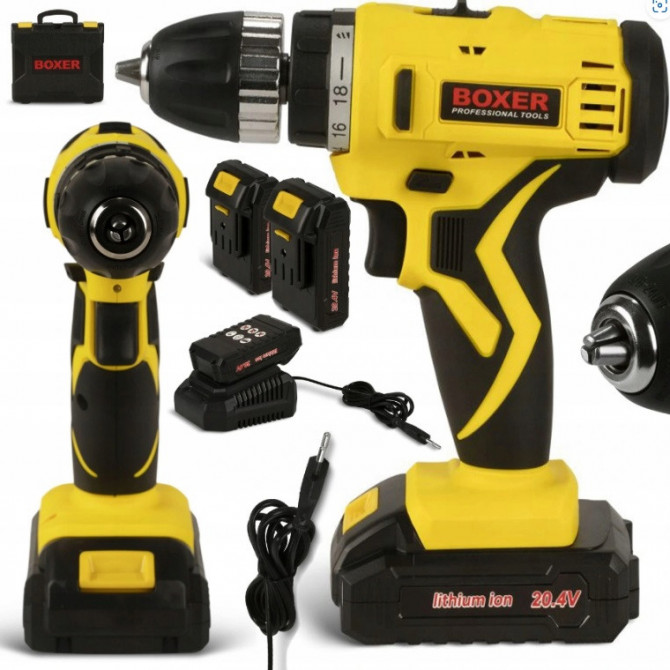 Портативний акумуляторний шуруповерт Boxer SR-017 20В - изображение 1