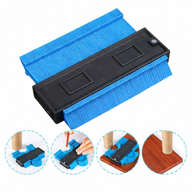 Шаблон для вимірювання контурів Wolfcraft Blue - изображение 1