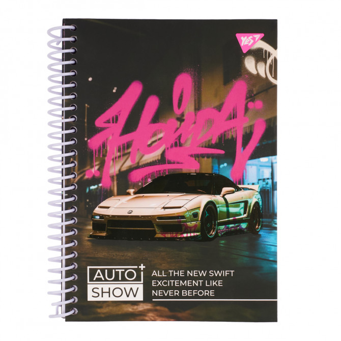 Блокнот для записів у клітинку на спіралі А5 YES 7 БЦ Auto show H... - изображение 1