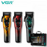 Акумуляторна машинка для стрижки VGR V-668, 3 змінні кольори корп...