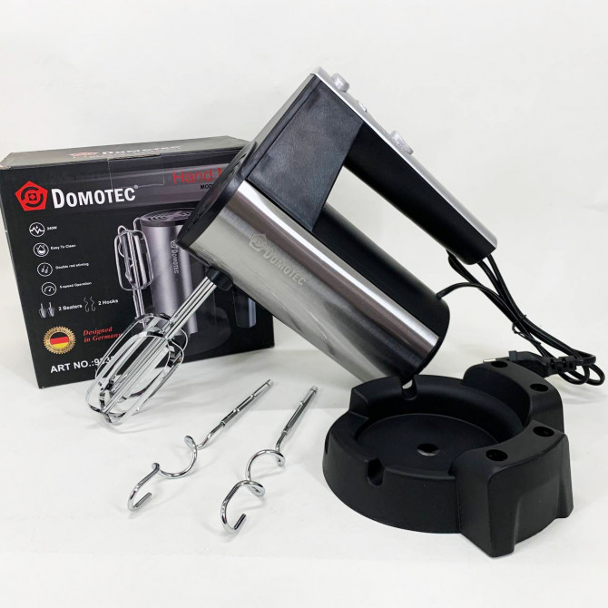 Міксер ручний DOMOTEC R6629A 240Вт 5 швидкостей із двома насадкам... - изображение 1