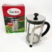 Френч-прес Con Brio CB-5580 0.8 л, Стильний скляний чайник для за...