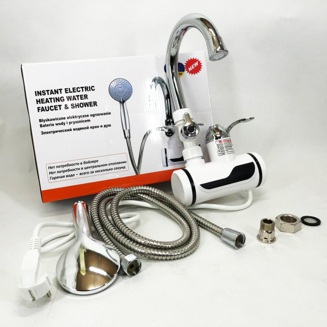 Електричний водонагрівач з душем DIGITAL Shower WF-013 міні бойле... - изображение 1