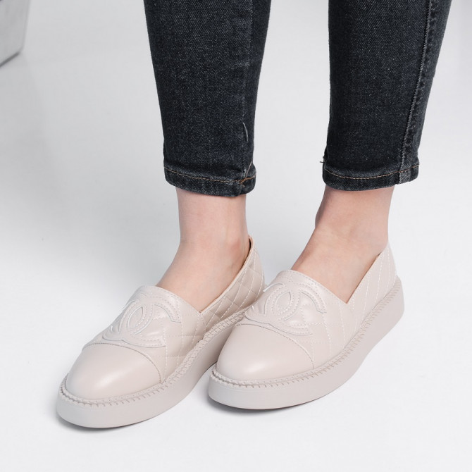 Лофери жіночі Fashion Camilla 3895 36 розмір 23,5 см Бежевий - изображение 1
