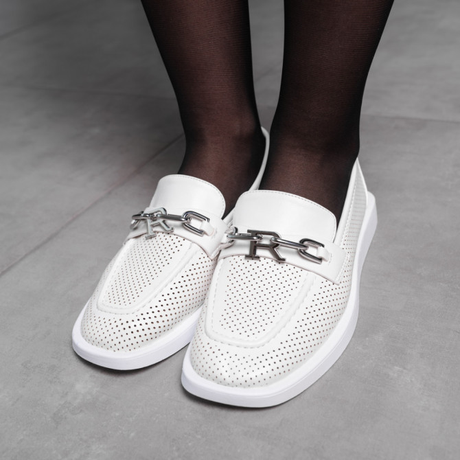 Лофери жіночі Fashion Halsey 3576 38 розмір 24,5 см Білий - изображение 1