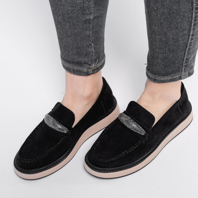 Лофери жіночі Fashion Juliet 3916 36 розмір 23,5 см Чорний - изображение 1