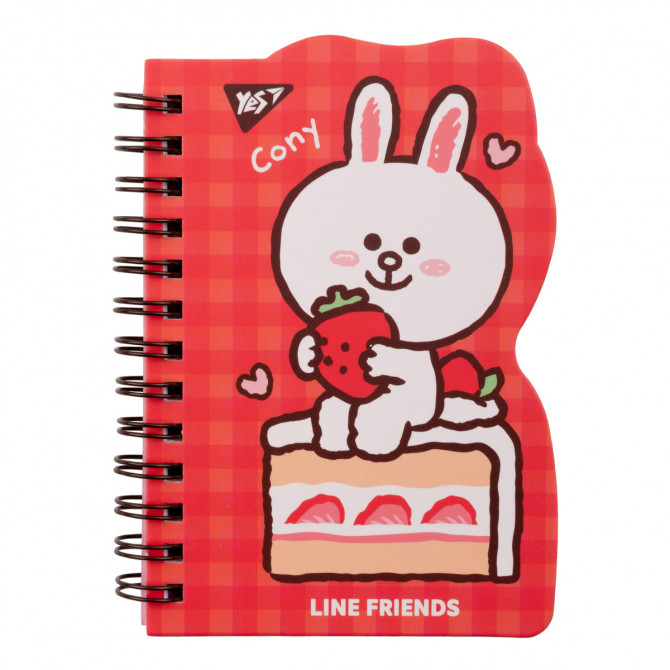 Блокнот на спіралі YES Line Friends Cony 151807 60 аркушів - изображение 1