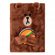 Блокнот пухнастий YES Line Friends Brown 151745
