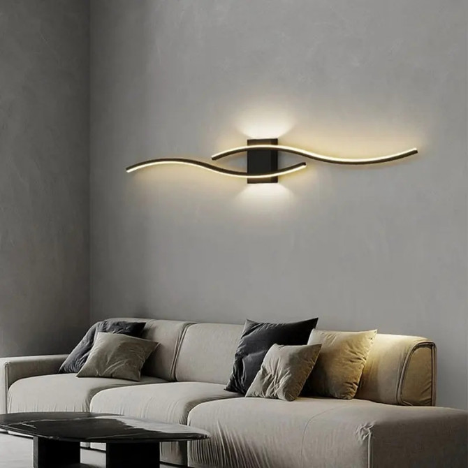 Бра LED 27650 Чорний 7х15х90 см. - изображение 1