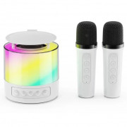 Портативна Bluetooth колонка K19 з підсвічуванням LED та двома мі...