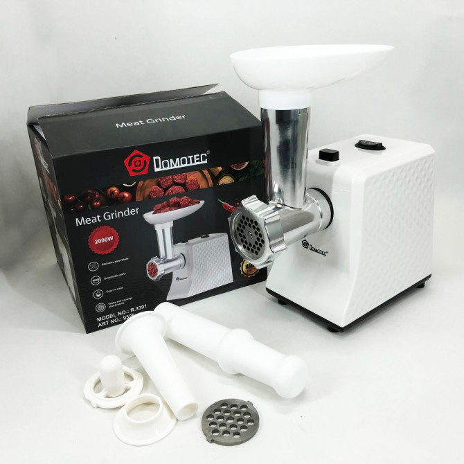 М'ясорубка електрична Domotec R3391 2000Вт, Потужна компактна м'я... - изображение 1