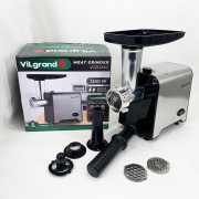 М'ясорубка електрична з нержавіючої сталі VILGRAND V1212MG сталев...
