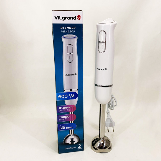 Блендер ViLgrand VBH6209. Колір: білий - изображение 1